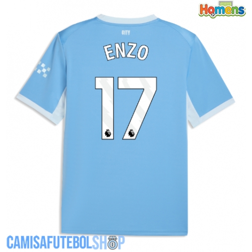 Camisa de time de futebol Manchester City Enzo Fernandez #17 Replicas 1º Equipamento 2026-27 Manga Curta